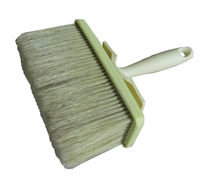 Brosse rect à plafond soie grise socle plastique pour la chaux ou encollage