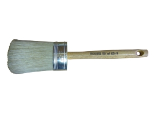 Brosse ovale soie blanche spéciale pour imprégnation lasures n° 16 tirure 102 mm